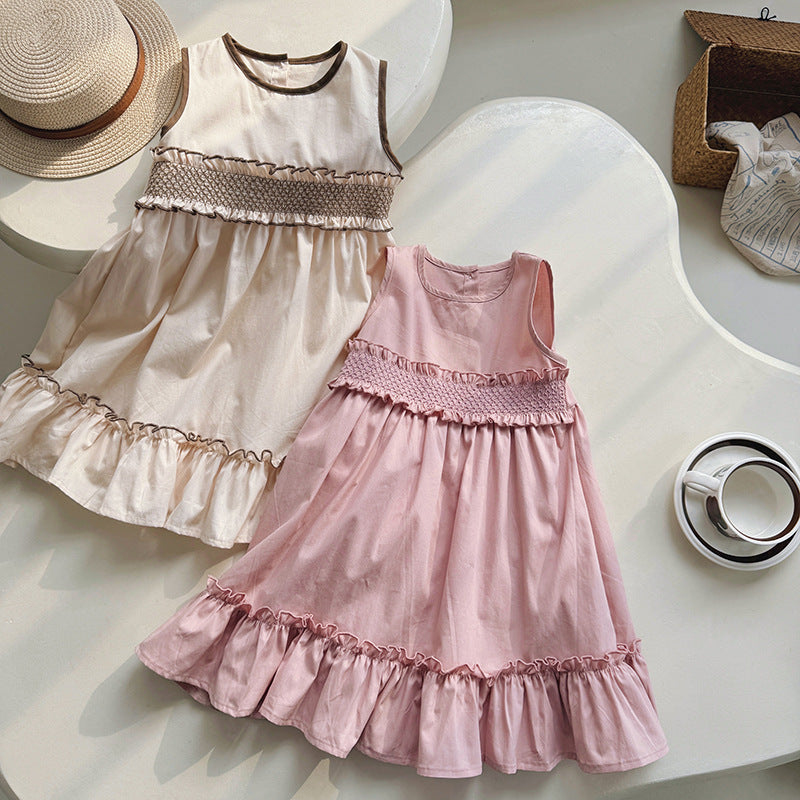 Summer Arrival Baby Kids Girls Cute Sleeveless Sweet Dress