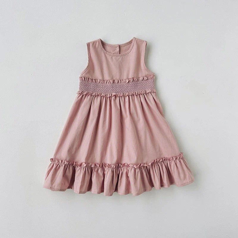 Summer Arrival Baby Kids Girls Cute Sleeveless Sweet Dress