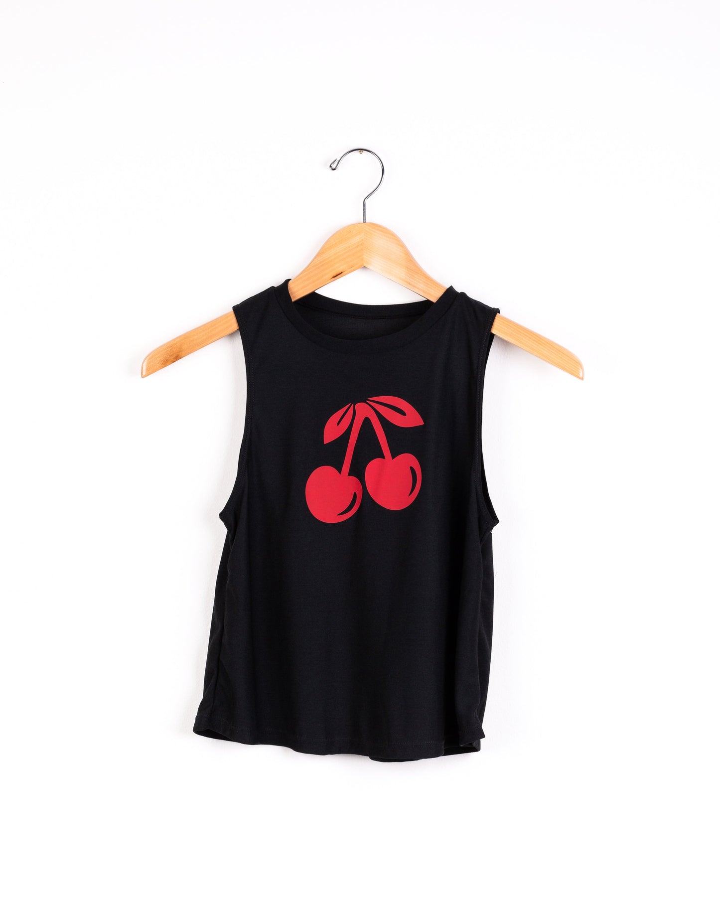 Cherries Black Tank