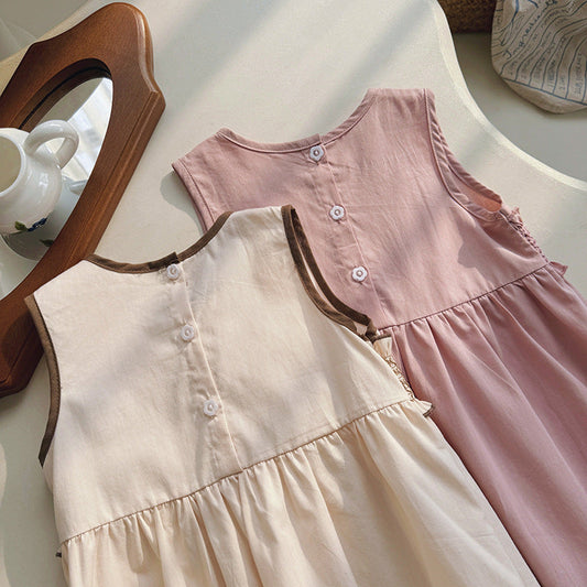 Summer Arrival Baby Kids Girls Cute Sleeveless Sweet Dress